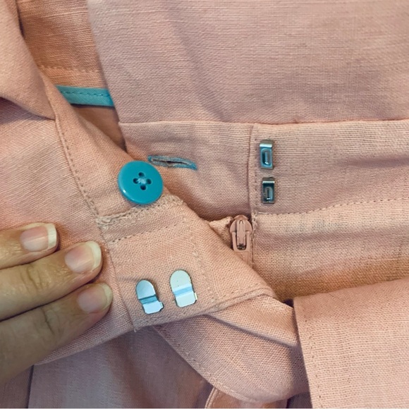 Boden St Ives Paperbag Shorts Belted Linen Cotton Blend NWT US Size 10 Preppy - Picture 7 of 15